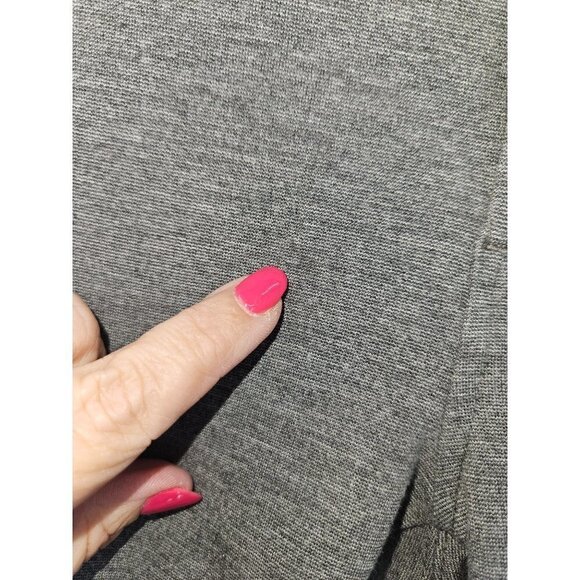 Athleta Ponte Moto 2.0 Legging Pants Zippers Skinny Ankle Mid Rise Women 10 Gray - Picture 7 of 16